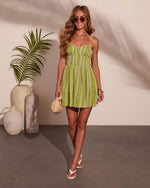 Saltwater Soul Embroidered Floral Eyelet Mini Dress