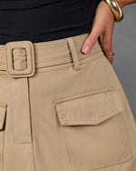 Whitney Belted Cargo Mini Skirt