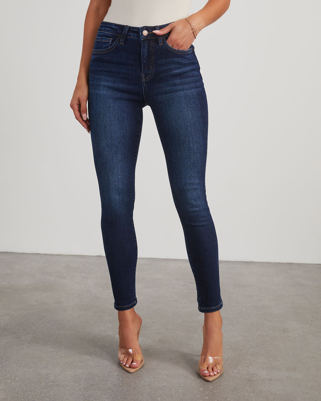 Adele High Rise Cropped Skinny Jeans – VICI