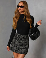 Black % Tobey Ribbed Mock Neck Sweater-1