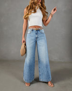 Throwback Origin Rigid High Rise Wide Leg Jeans