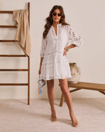Lorenia Eyelet Lace Mini Dress