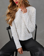 Evening Preview Velvet Sequin Blouse