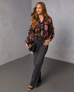 Siana Ruffle Chiffon Top