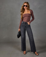 Sandie Ruched Square Neck Top