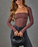 Sandie Ruched Square Neck Top