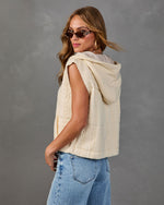 Soft Allure Hooded Cable Knit Vest