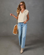 Soft Allure Hooded Cable Knit Vest