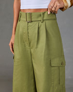 Free Roamer Belted Wide Leg Cargo Pants