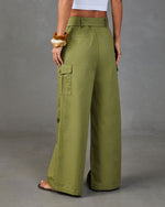 Free Roamer Belted Wide Leg Cargo Pants