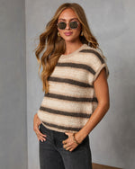 Sepia Breeze Striped Sweater