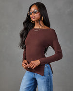 Willis Boat Neck Asymmetric Hem Sweater