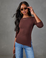 Willis Boat Neck Asymmetric Hem Sweater