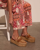 Zariah Straw Platform Loafers