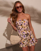 Delicate Desire Floral Waist Tie Romper