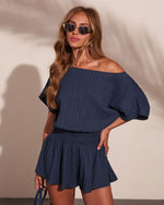 Harbor Spark Off the Shoulder Romper