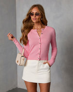 Lighthearted Heart Button Cardigan