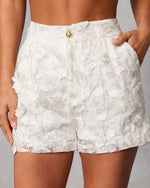 Midnight Renewal Floral Applique Shorts