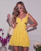 Tallou Eyelet Cut Out Mini Dress