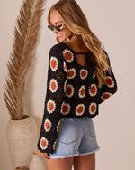 Catch The Breeze Abstract Crochet Top