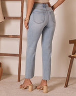 Teagan Super Stretch High Rise Straight Jeans
