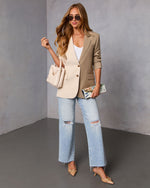 Mulberry Hour Color Block Blazer