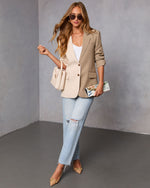 Mulberry Hour Color Block Blazer