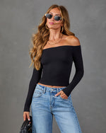Fresh Focus Seamless Boat Neck Perforated Top