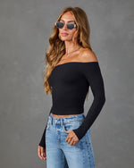 Fresh Focus Seamless Boat Neck Perforated Top
