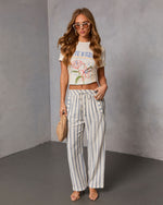 Rubee Striped Wide Leg Pants