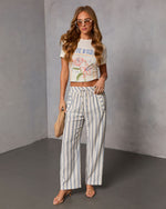 Rubee Striped Wide Leg Pants