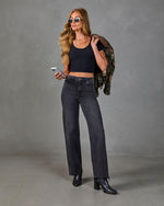 Korine Ribbed Knit Crop Top