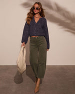 Midnight % Chic Focus Knit Cardigan-5