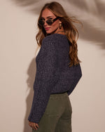 Midnight % Chic Focus Knit Cardigan-4