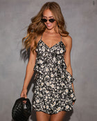Elianna Ruffle Floral Mini Dress