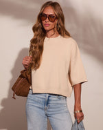 Wake Slowly Knit Short Sleeve Sweater