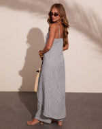Liberty Shores Striped Flyaway Maxi Top