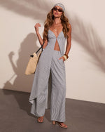 Liberty Shores Striped Flyaway Maxi Top