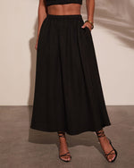 Selangie Pleated Crinkle Maxi Skirt