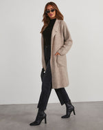 Mocha % Alexia Pocketed Duster Cardigan-3