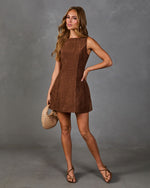 Sunday Ledger Ribbed Mini Dress