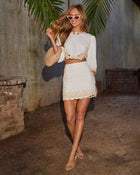 Off-White % Terrie Contrast Design Mini Skirt-1