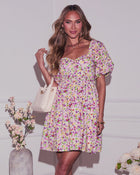 Joi Floral Babydoll Mini Dress