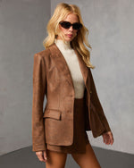 Beacon Hill Suede Blazer