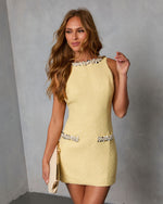 Almeda Embellished Tweed Mini Dress