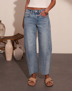 Sydnie Stretch High Rise Barrel Leg Jeans