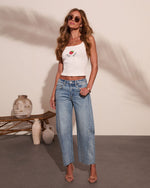 Sydnie Stretch High Rise Barrel Leg Jeans
