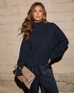 Kadie Knit Mock Neck Sweater