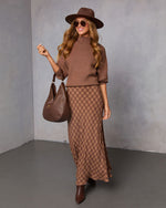 Monice Slip Checkered Maxi Dress