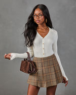 Avena Knit Button Down Top
